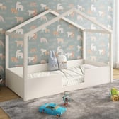 Malee Kids Wooden House Floor Bed