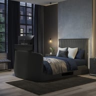Aura Ottoman TV Bed Frame With Dolby Atmos Surround Sound
