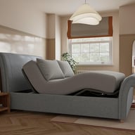 Delaware Ergomotion Adjustable Upholstered Sleigh Bed Frame