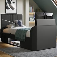 Quantum Single Ottoman Gaming TV Bed Frame