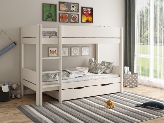 Anderson Kids Wooden Bunk Bed with Drawer