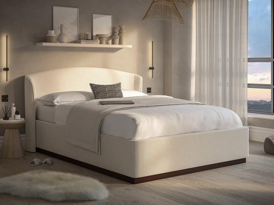 Chloe Upholstered Ottoman Bed Frame