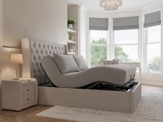 Deacon Ergomotion Adjustable Upholstered Bed Frame