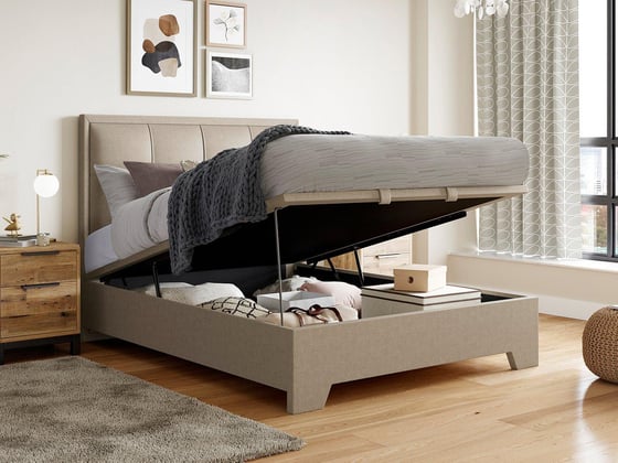 Hopkins Upholstered Ottoman Bed Frame