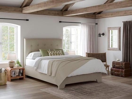 Jenkins Upholstered Ottoman Bed Frame