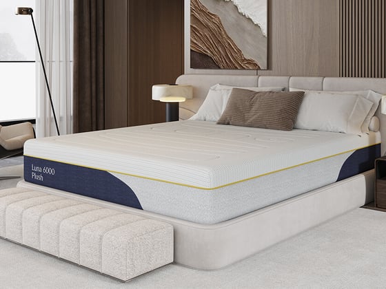 Luna 6000 Plush Gel Memory Pocket Hybrid Mattress