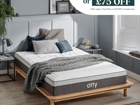 OTTY Pure Hybrid Bamboo Mattress with Charcoal