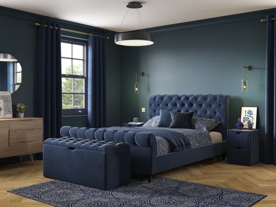 Penelope Upholstered Sleigh Bed Frame