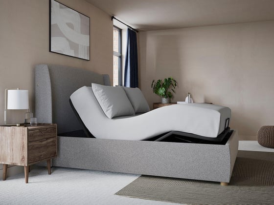 TEMPUR® Linford Ergomotion Adjustable Upholstered Bed Frame