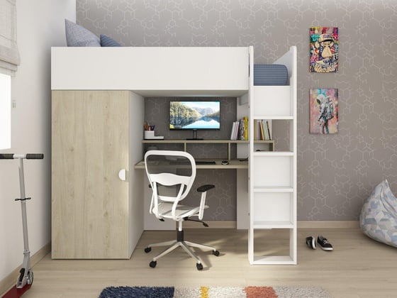 Wren Kids Wooden High Sleeper