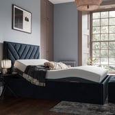 Jay Sleepmotion Adjustable Velvet-Finish Bed Frame