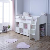 Milly Kids Wooden Mid Sleeper with Storage