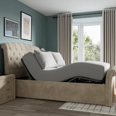 Paris Ergomotion Adjustable Upholstered Bed Frame
