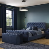Penelope Upholstered Sleigh Bed Frame