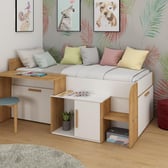 Sasha Kids Wooden Cabin Bed