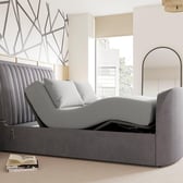 Yokohama Ergomotion Adjustable Upholstered Dolby Atmos LG TV Bed Frame