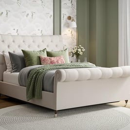 Alana Upholstered Shadow Ottoman Bed Frame