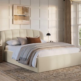 Amarilla Bouclé Ottoman Bed Frame