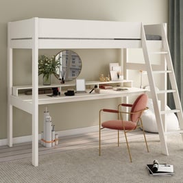 Anderson XL High Sleeper Bed Frame with Desk