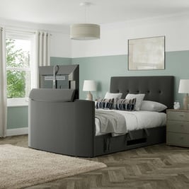 Arlington Ottoman Upholstered TV Bed Frame