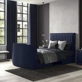 Aura Ottoman TV Bed Frame With Surround Sound