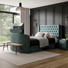 Aurella Ottoman TV Bed Frame With Dolby Atmos Surround Sound