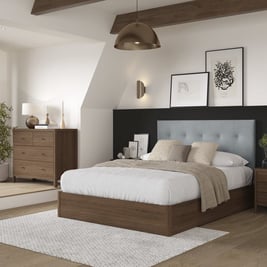 Corrigan Buttoned Ottoman Bed Frame