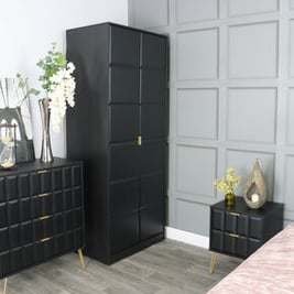 Cube 2 Drawer Bedside Table