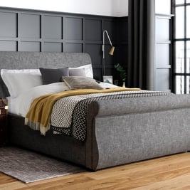 Detroit Upholstered Sleigh Bed Frame