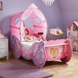 Disney Princess Carriage Toddler Bed Frame with Canopy