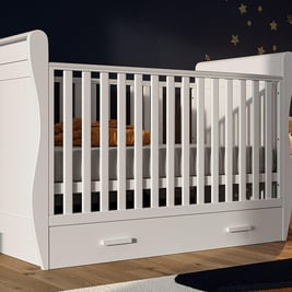 Dreams Wooden Sleigh Cot Bed