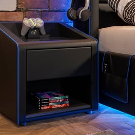 Drift Gaming USB Charging Bedside Table