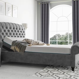 Ellis Sleepmotion Adjustable Velvet-Finish Bed Frame