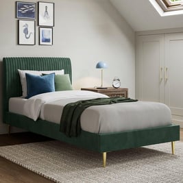 Estella Velvet-Finish Kids Bed Frame