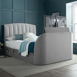 Flintstone Velvet Ottoman Electric TV Bed