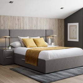 Hart Upholstered Bed Frame With Bedside Tables