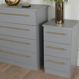Haworth 3 Drawer Bedside Table