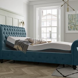Holmes Sleepmotion Adjustable Velvet-Finish Bed Frame