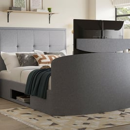 Hopkins Upholstered Ottoman TV Bed Frame