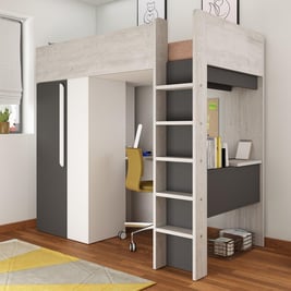 Liam Kids Wooden High Sleeper
