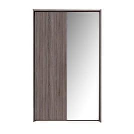 Melbourne 2-Mirror Door Sliding Wardrobe - Oak - Small