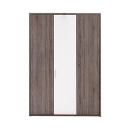 Melbourne 3-Door Hinged Wardrobe - Oak & White