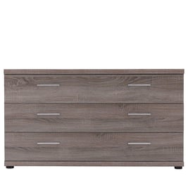 Melbourne 3-Drawer Wide Chest - Oak