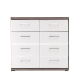 Melbourne 8-Drawer Chest - Oak & White