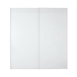 Memphis 2-Door Sliding Wardrobe - White - Medium