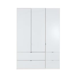 Memphis 3-Door Combi Wardrobe - White