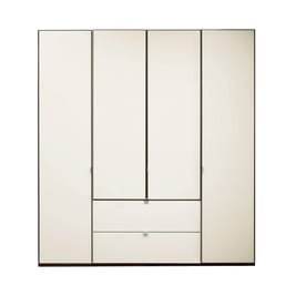 Memphis 4-Door Combi Wardrobe - Grey
