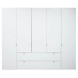 Memphis 5-Door Combi Wardrobe - White