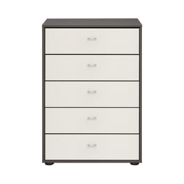 Memphis 5-Drawer Chest - Grey