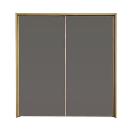 Minsk 2-Door Sliding Wardrobe - Oak & Grey